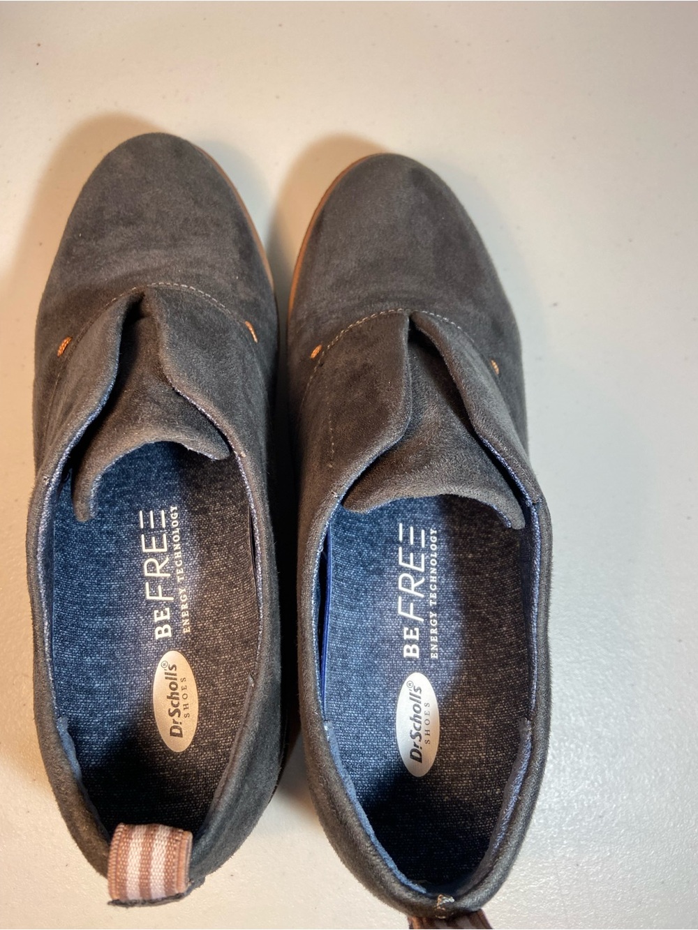 Dr. Scholl’s Gray Suede Slip-On Loafers SZ 6 - Picture 6 of 12